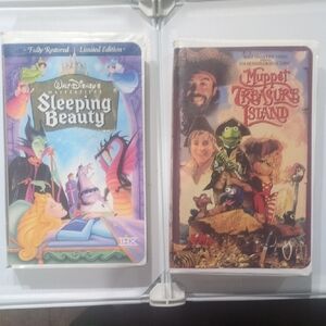Disney Colorful VHS Collection: Sleeping Beauty & Muppet Treasure Island